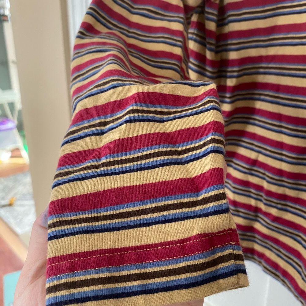 Vintage Lizsport Long Sleeve Stripped Top - Picture 5 of 5